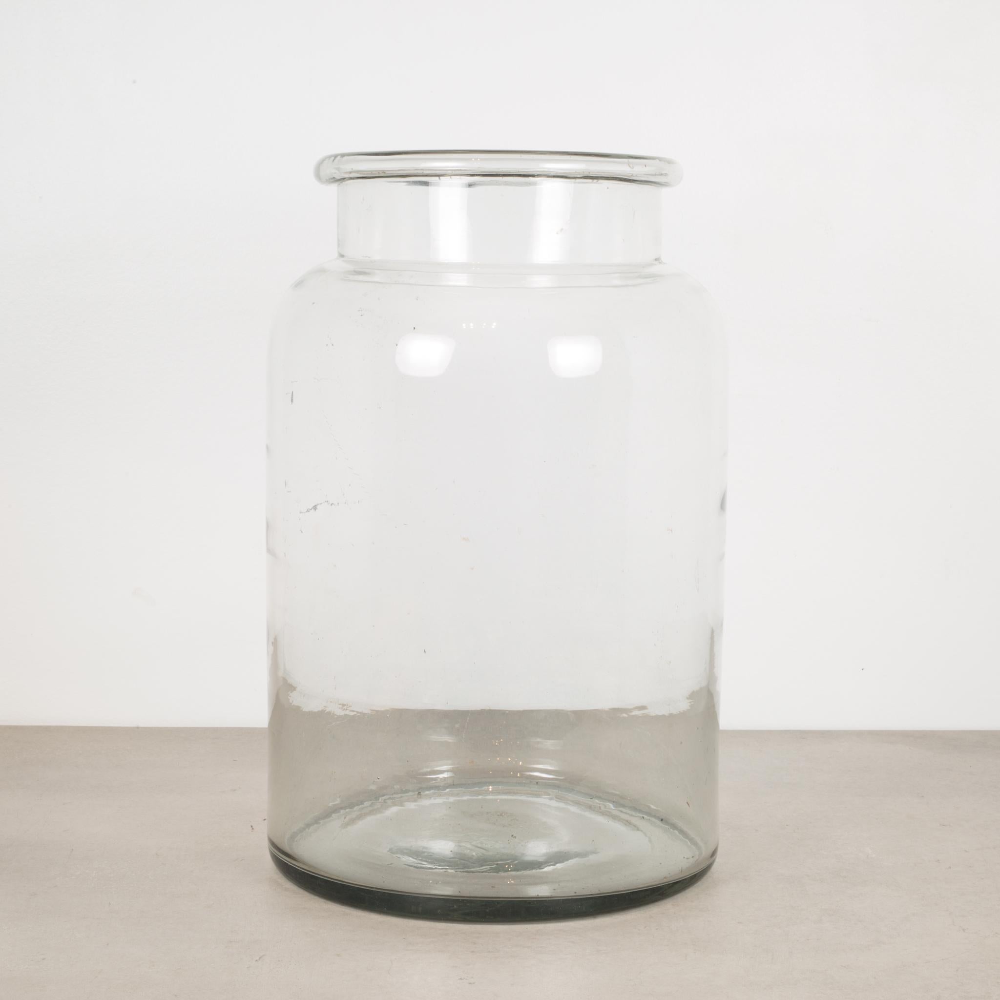 About

An original glass antique pickle jar. Very thick glass.

Creator: Unknown.
Date of manufacture: circa 1900-1940.
Materials and techniques: Glass.
Condition good. Wear consistent with age and use. No chips.
Dimensions: Height 14.75