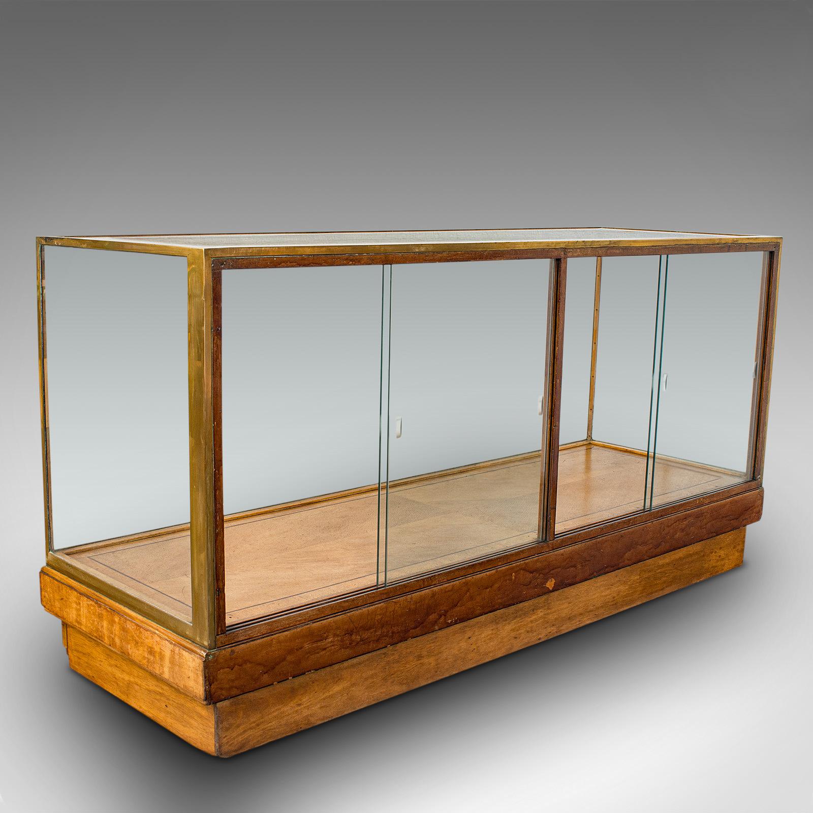 Antique Glass Shopfitting Cabinet, English, Bronze, Retail, Display, Victorian 1
