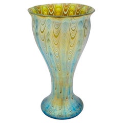 Vase en verre ancien Loetz PG 6893 décoration 1900 Vienna Jugendstil
