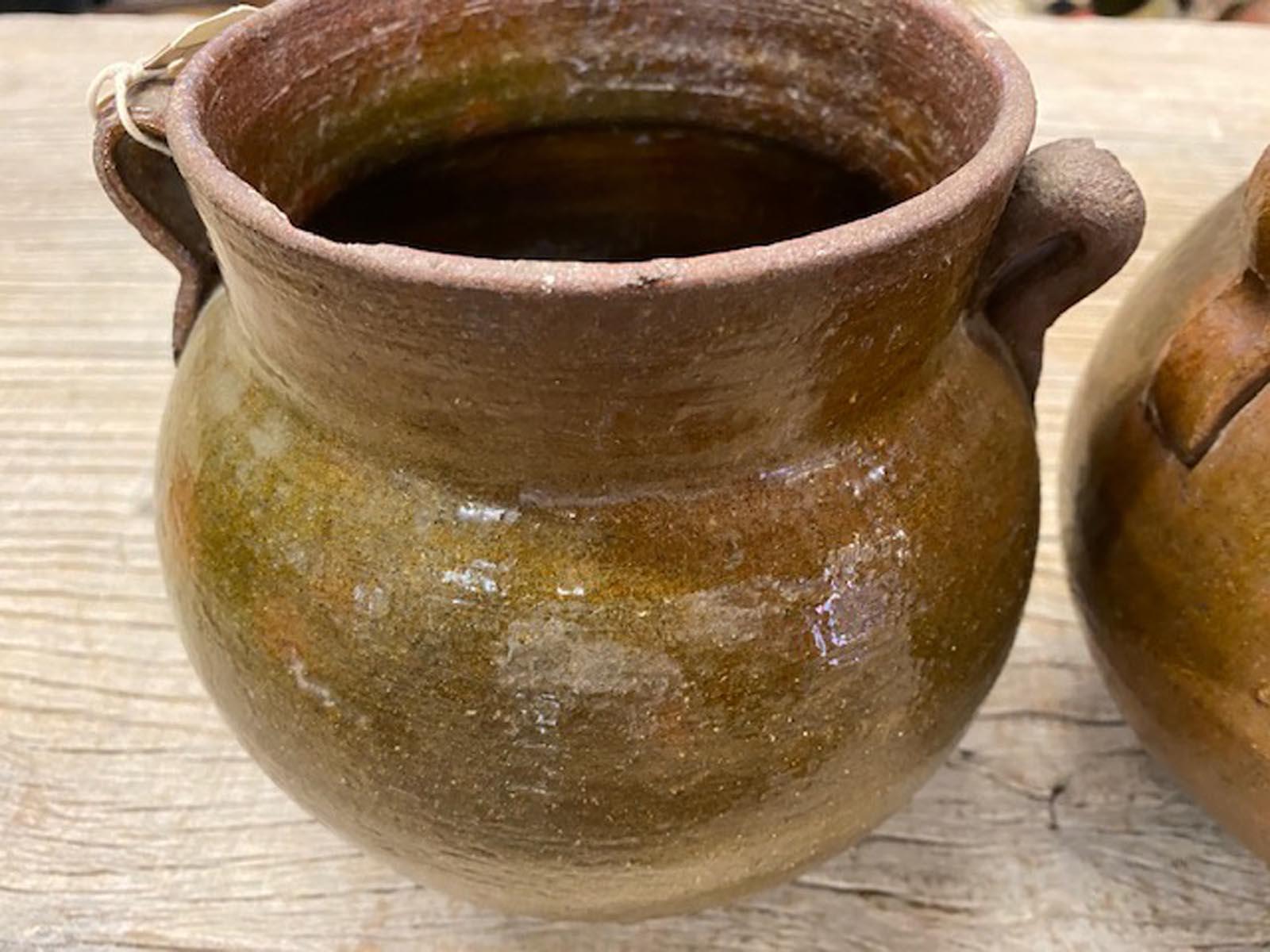 20th Century Antique Glazed Ceramic Jars