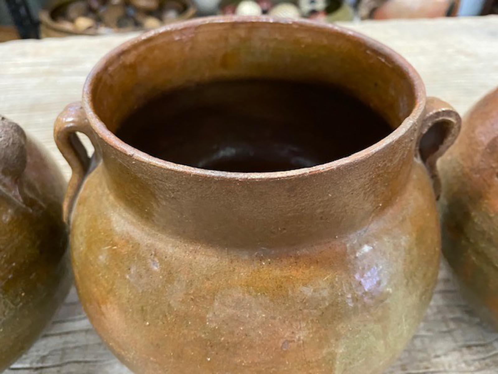 Antique Glazed Ceramic Jars 1