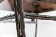 Antique Glazed Copper Railway L&NE Hall Lantern Pendant Light Lamp. C.1900