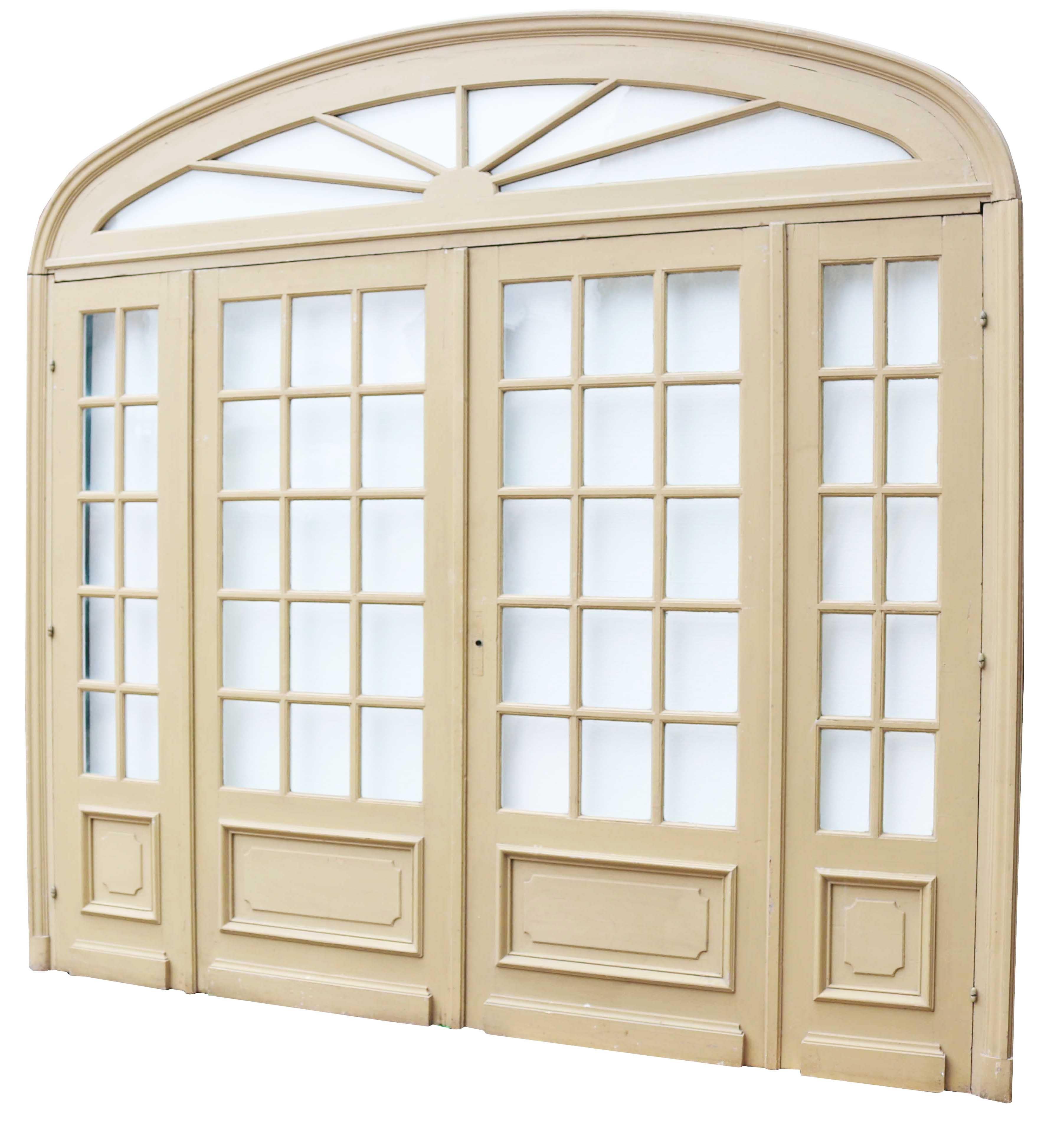 About

This impressive room divider features an over window and raised and fielded panels. For internal use only.

Condition report

The glazing is all intact with no breaks or cracks. There is one small piece of a foot block missing on one