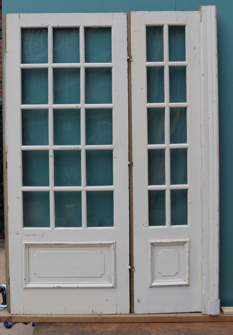Antique Glazed French Room Divider at 1stDibs