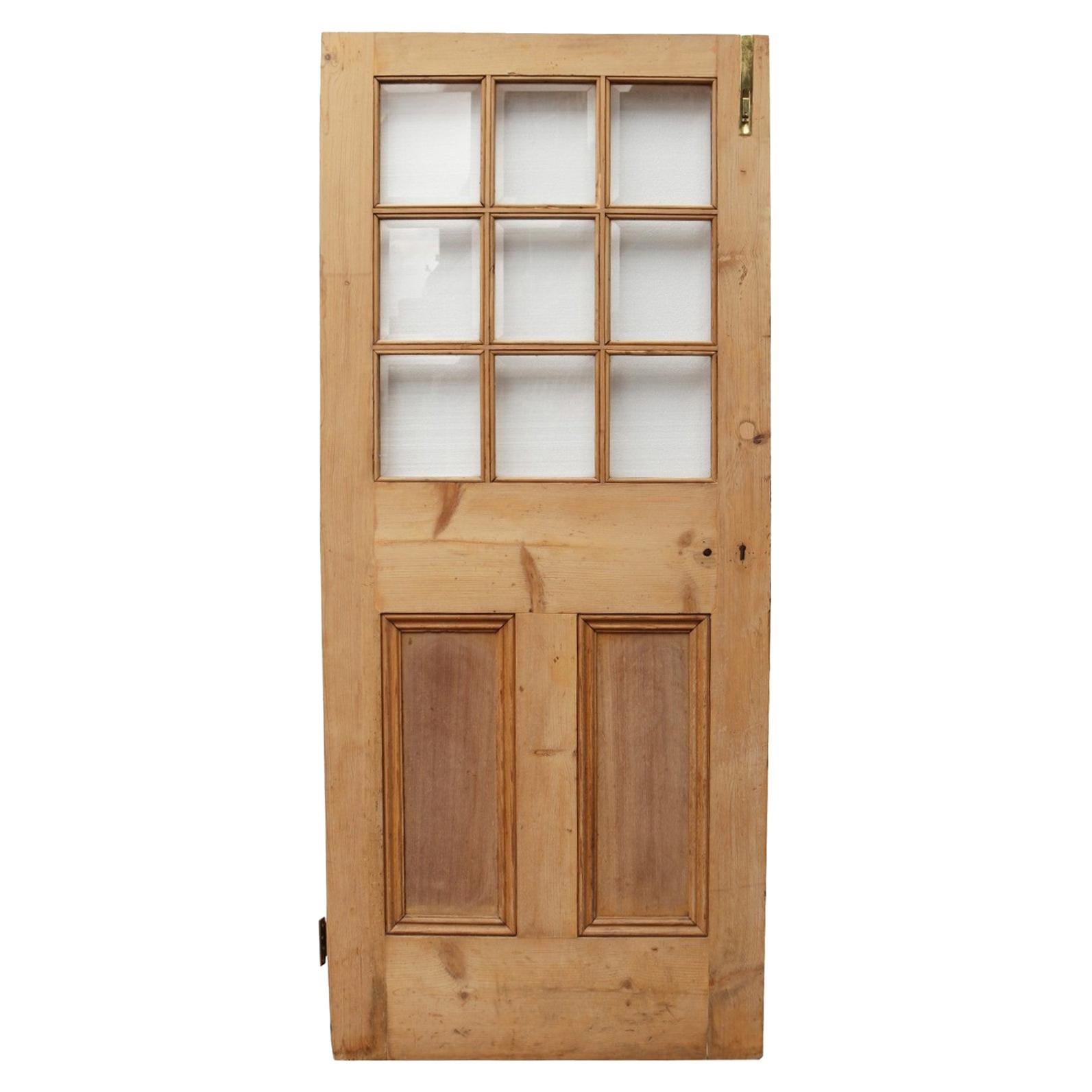 Antique glazed pine door for sale at 1stdibs