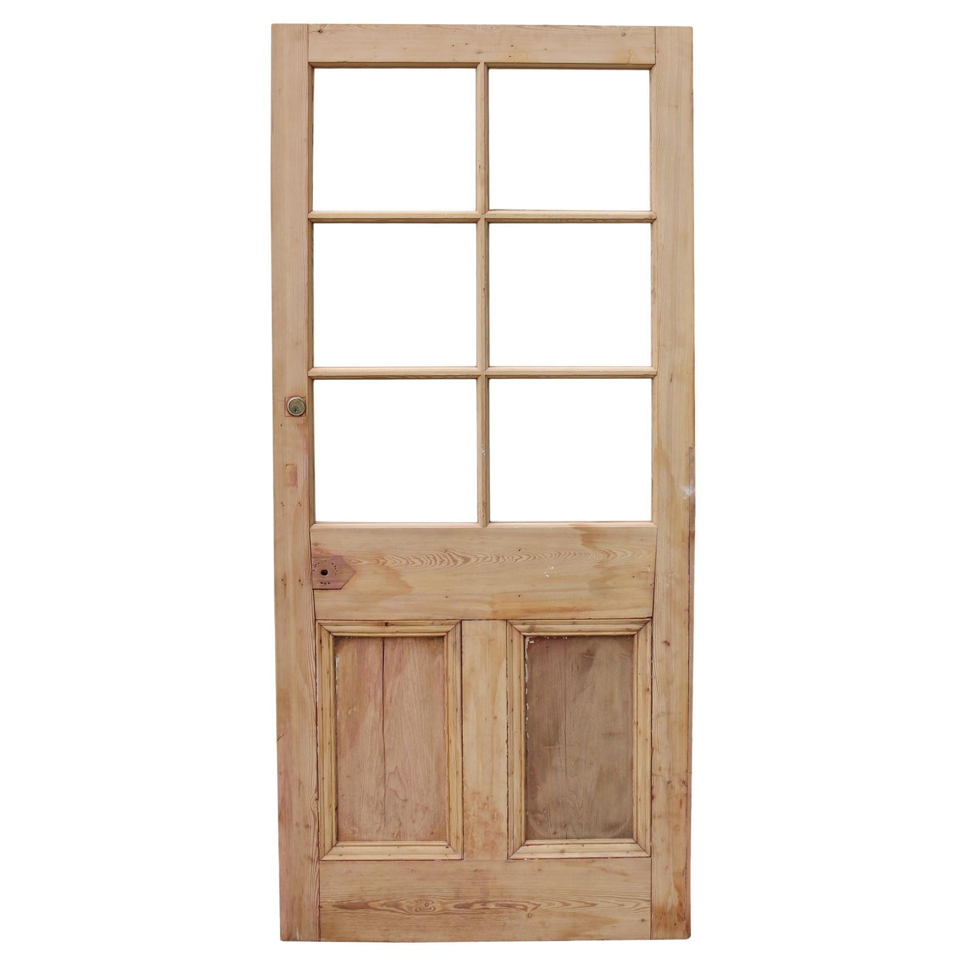 Antique Glazed Pine Door