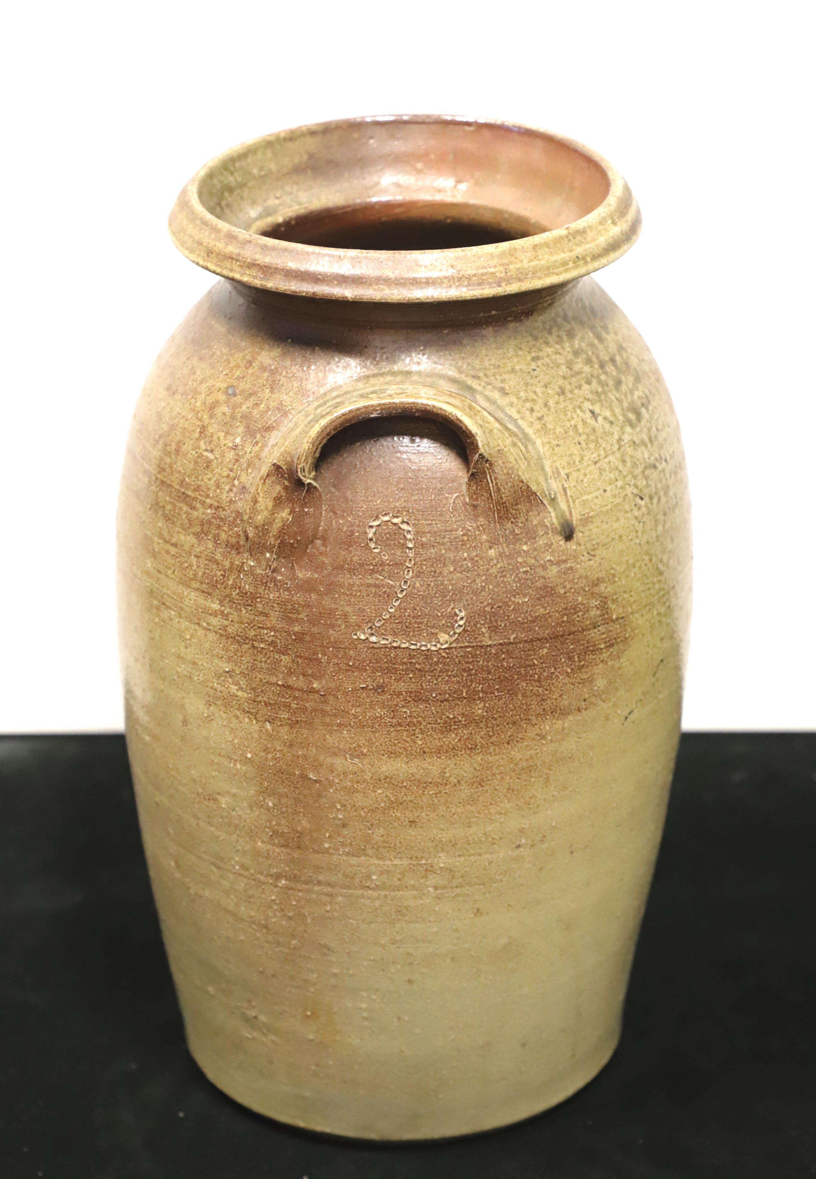 Antique Glazed Pottery Urn In Good Condition For Sale In Charlotte, NC