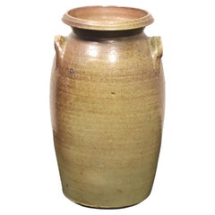 Antique Glazed Pottery Urn