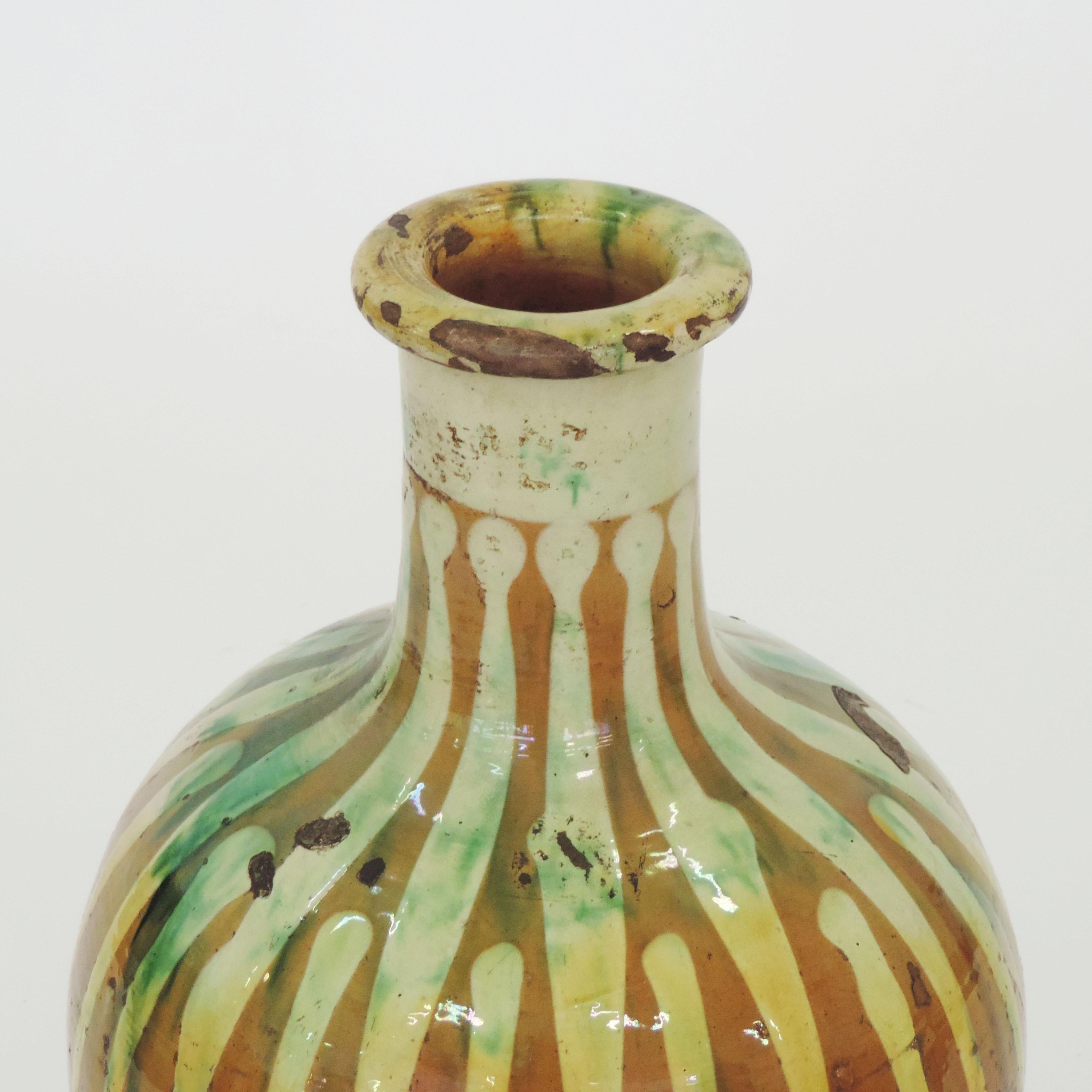 Early 20th Century Antique Glazed Terracotta Jar, Italy, 1900s
