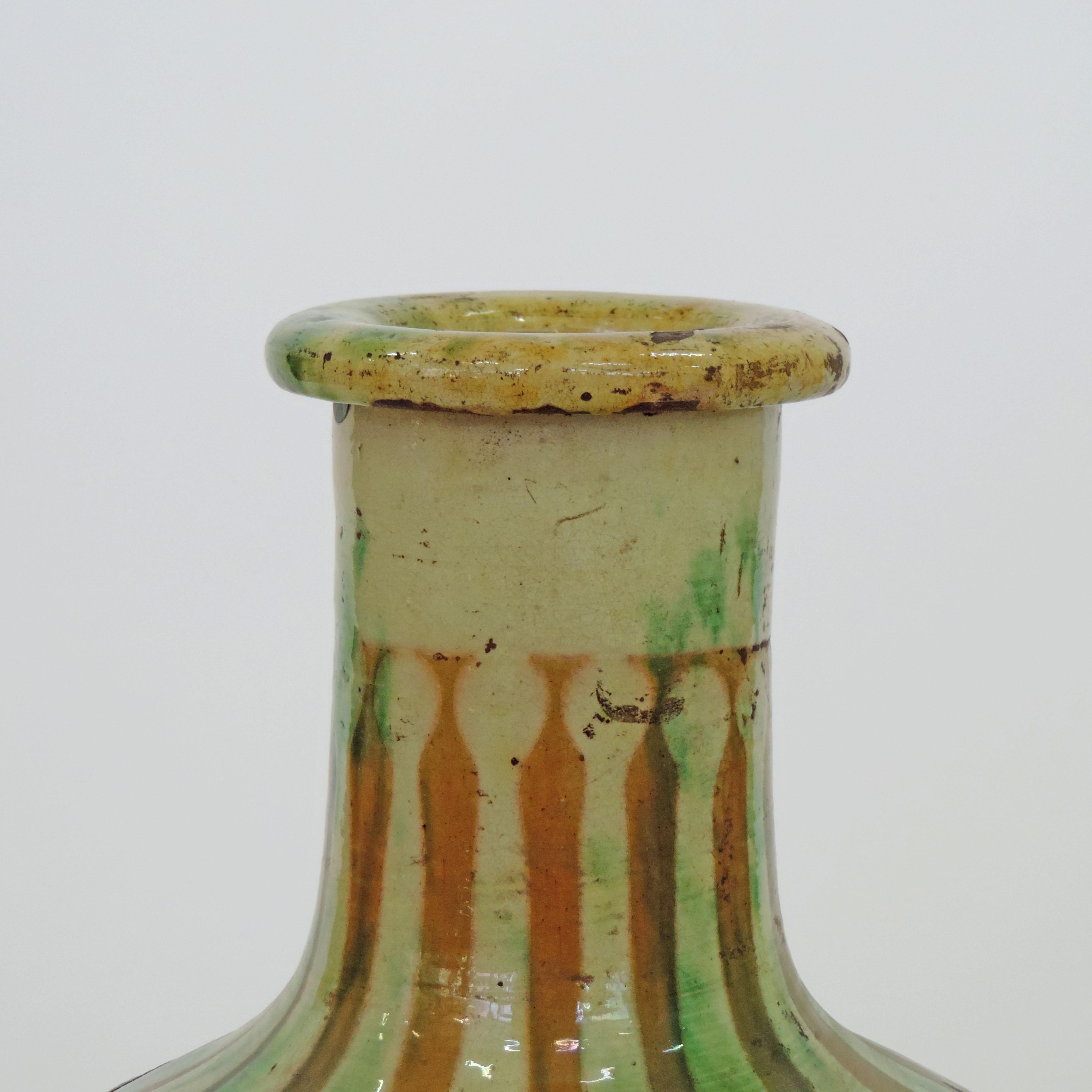 Antique Glazed Terracotta Jar, Italy, 1900s 1