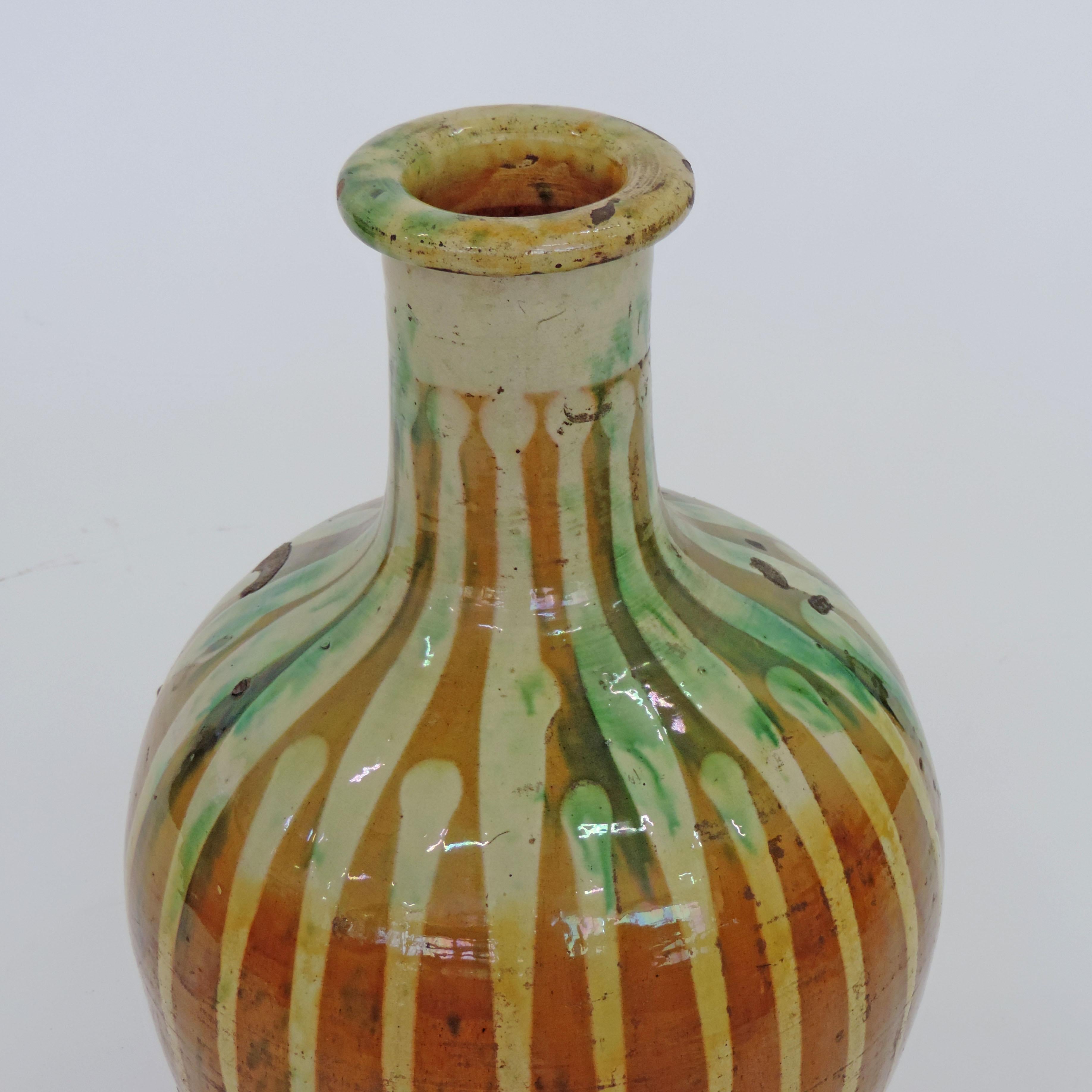 Antique Glazed Terracotta Jar, Italy, 1900s 2