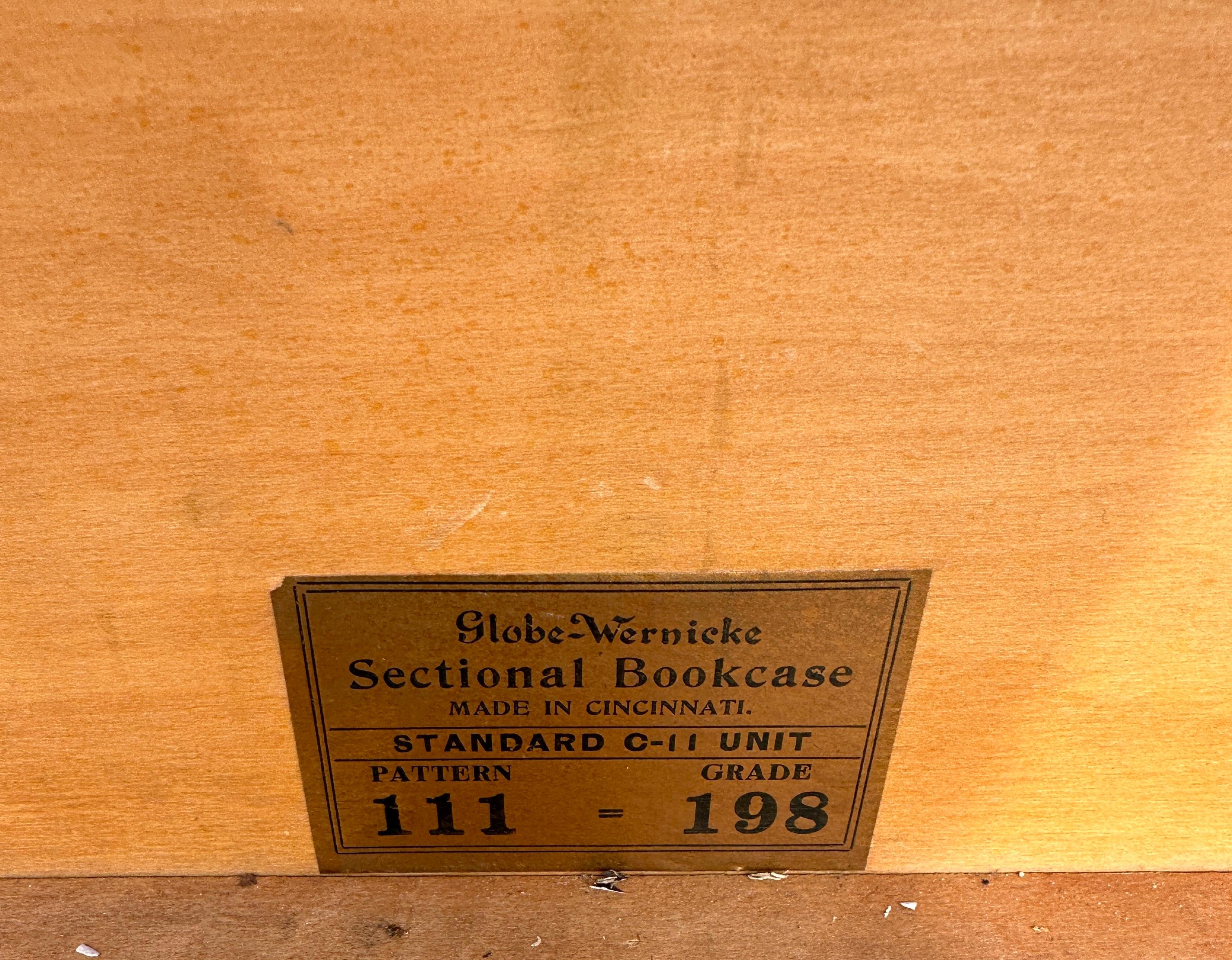 Arts and Crafts Antique GLOB - WERNICKE Barrister Bookcase  stickley era-W8002  20%  OFF SALE