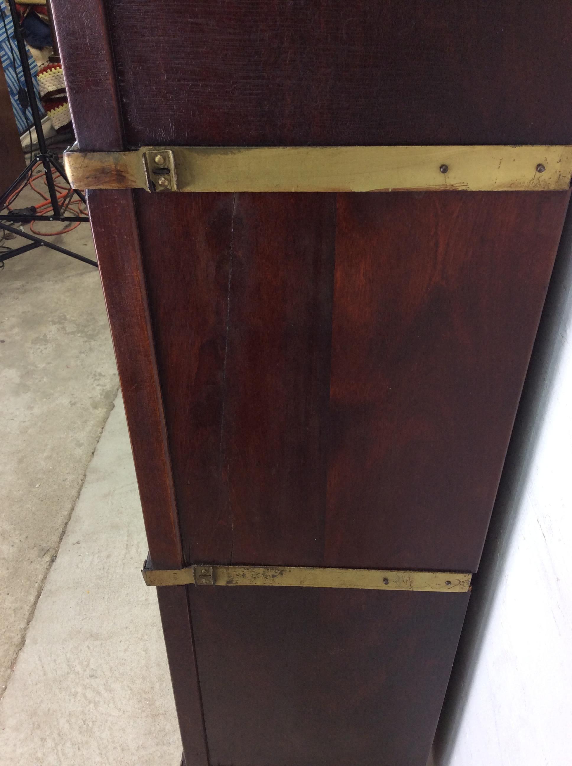 Librería Antigua Globe Wernicke de 4 Cajas con Acabado Caoba en venta 9