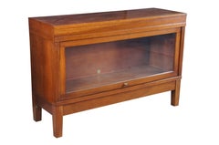 Antique Globe Wernicke American Walnut Barrister Bookcase Lawyer Bookshelf 811