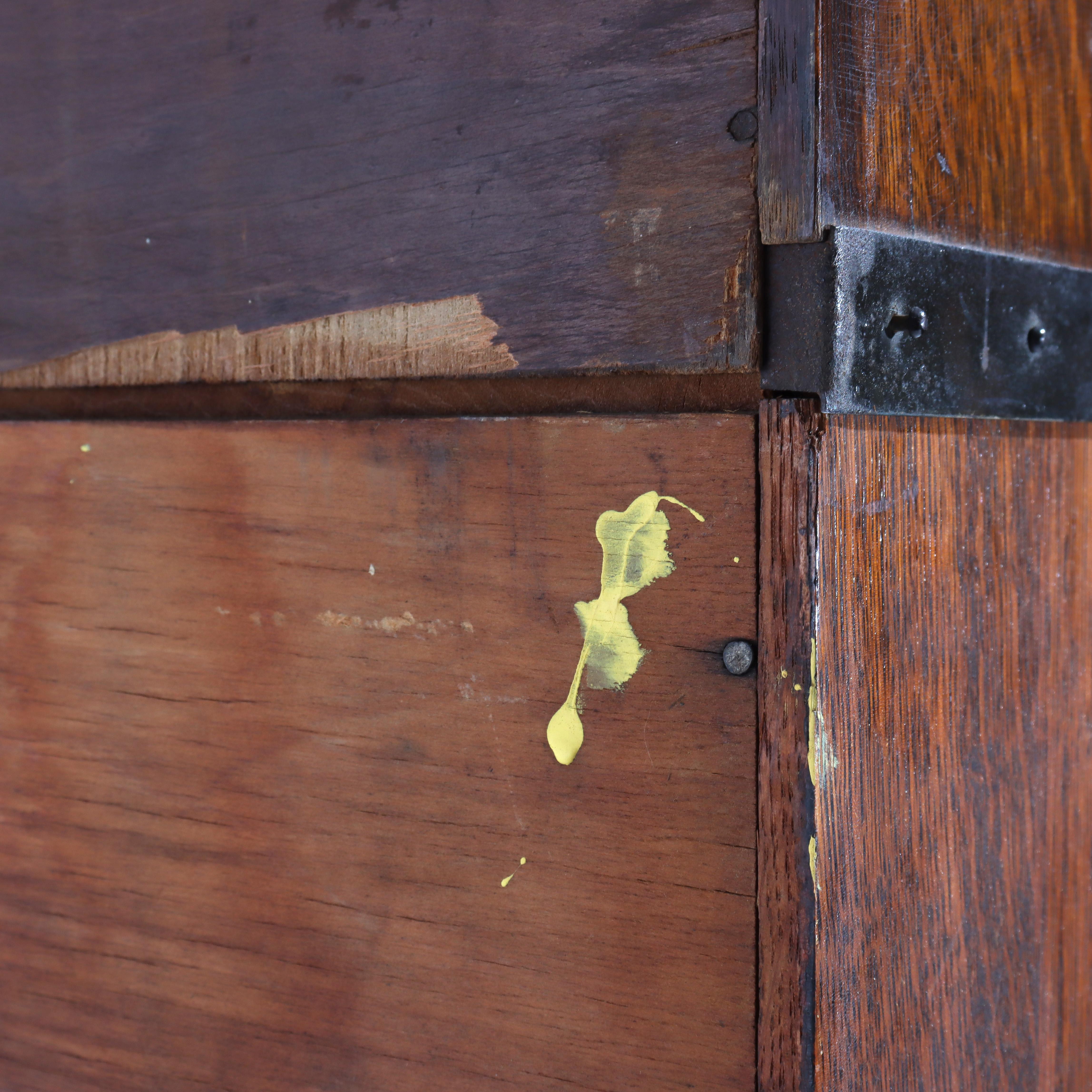 Antique Globe Wernicke Arts & Crafts Oak Five Stack Barrister Bookcase C1920 en venta 6