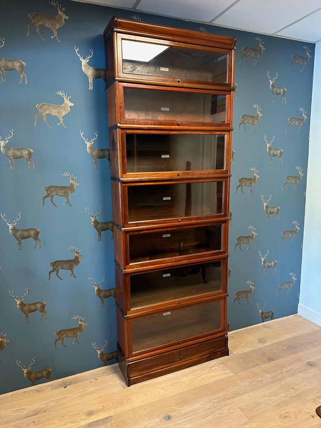 British Antique Globe Wernicke Bookcase