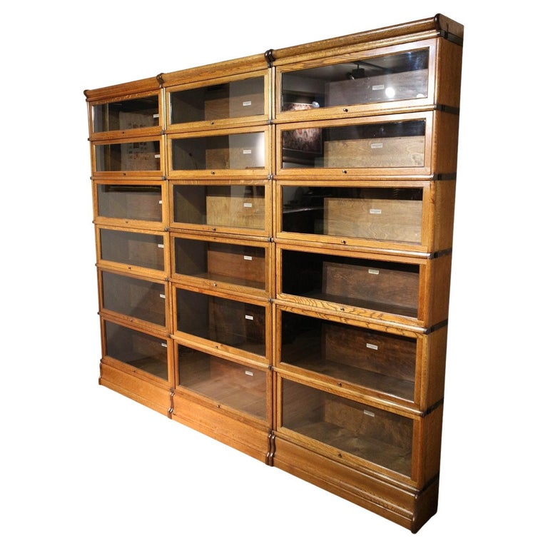 Antique Globe Wernicke Bookcase at 1stDibs