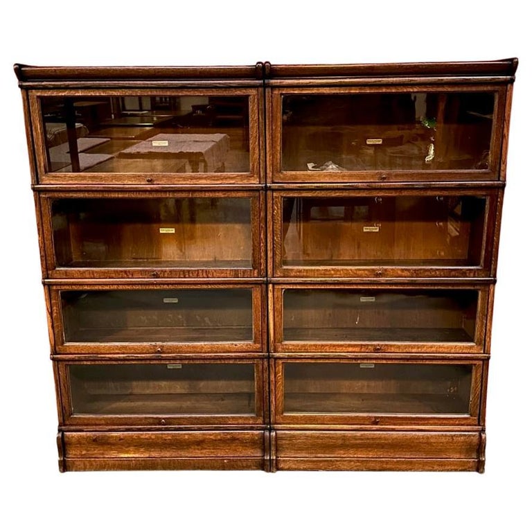 Antique Globe Wernicke Bookcase For Sale at 1stDibs