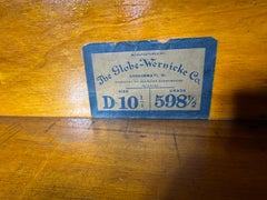 Antique Globe Wernicke Bookcase In Mahogany Of 3 Elements and Drawer