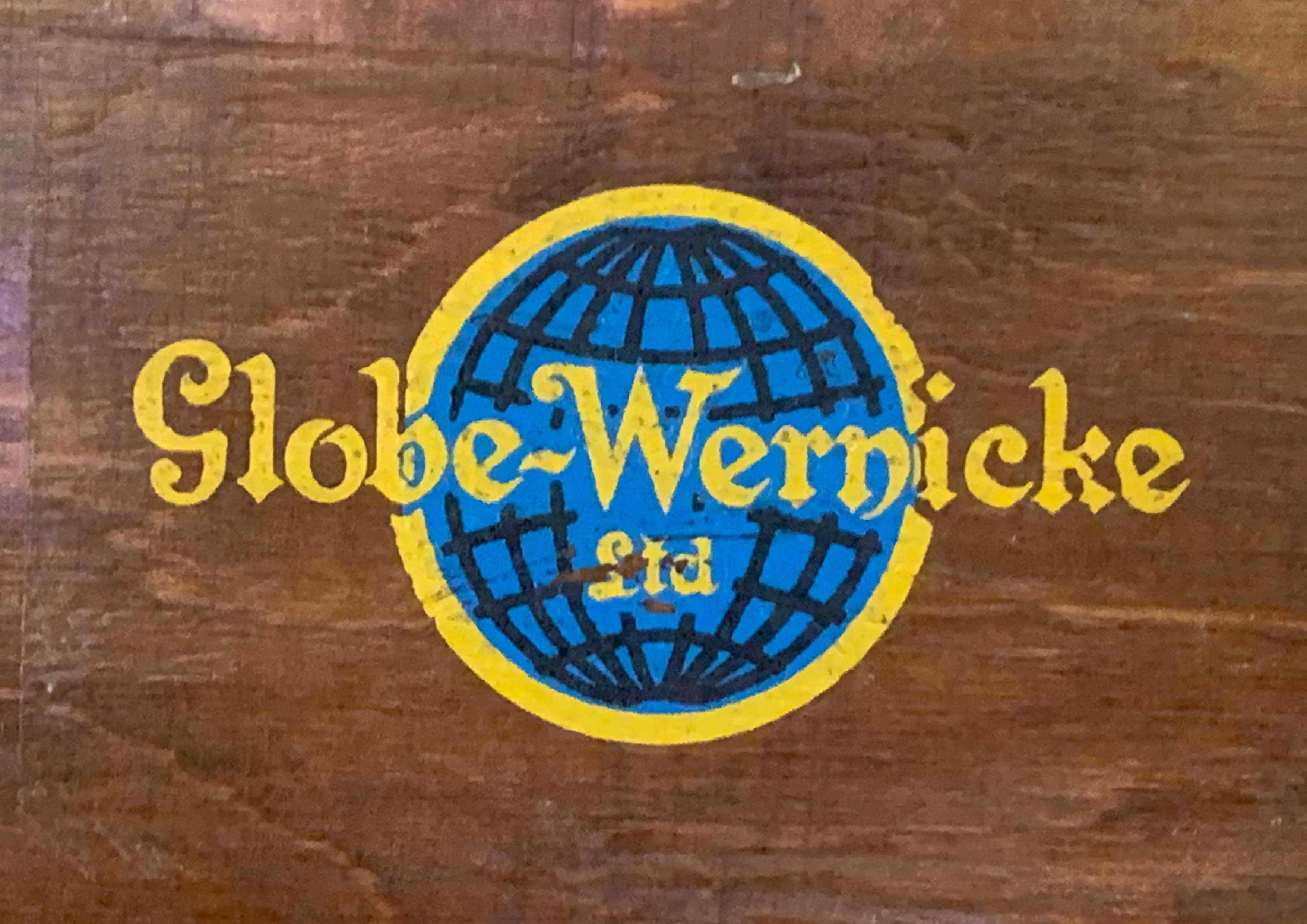20th Century Antique Globe Wernicke Four Section Glazed Stacking Barrister's Bookcase For Sale