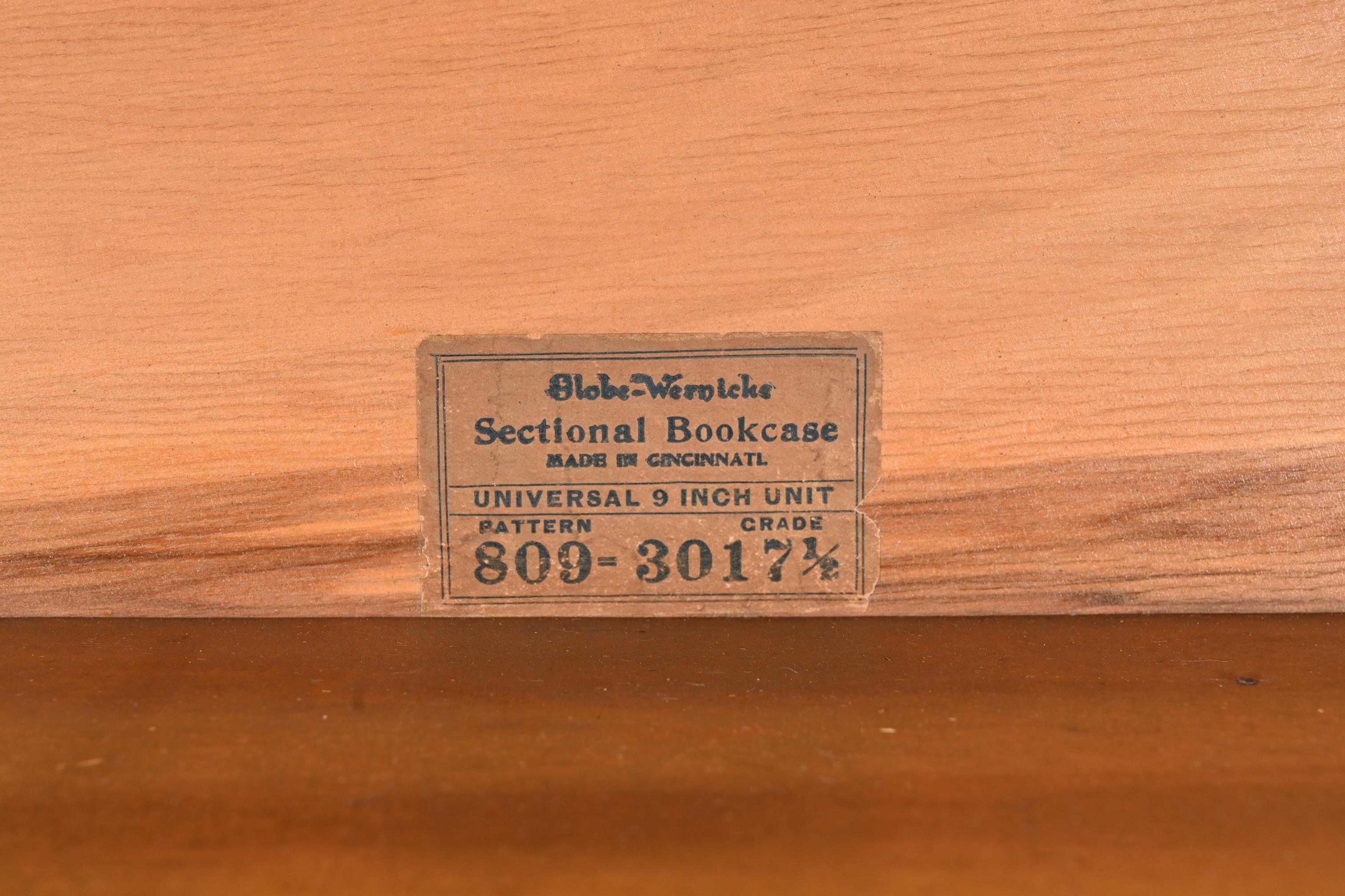 Antique Globe Wernicke Mahogany Six-Stack Barrister Bookcase, Circa 1890s 5