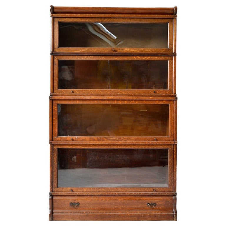 Antique Globe Wernicke Oak Glass, Antique Barrister Bookcase Canada