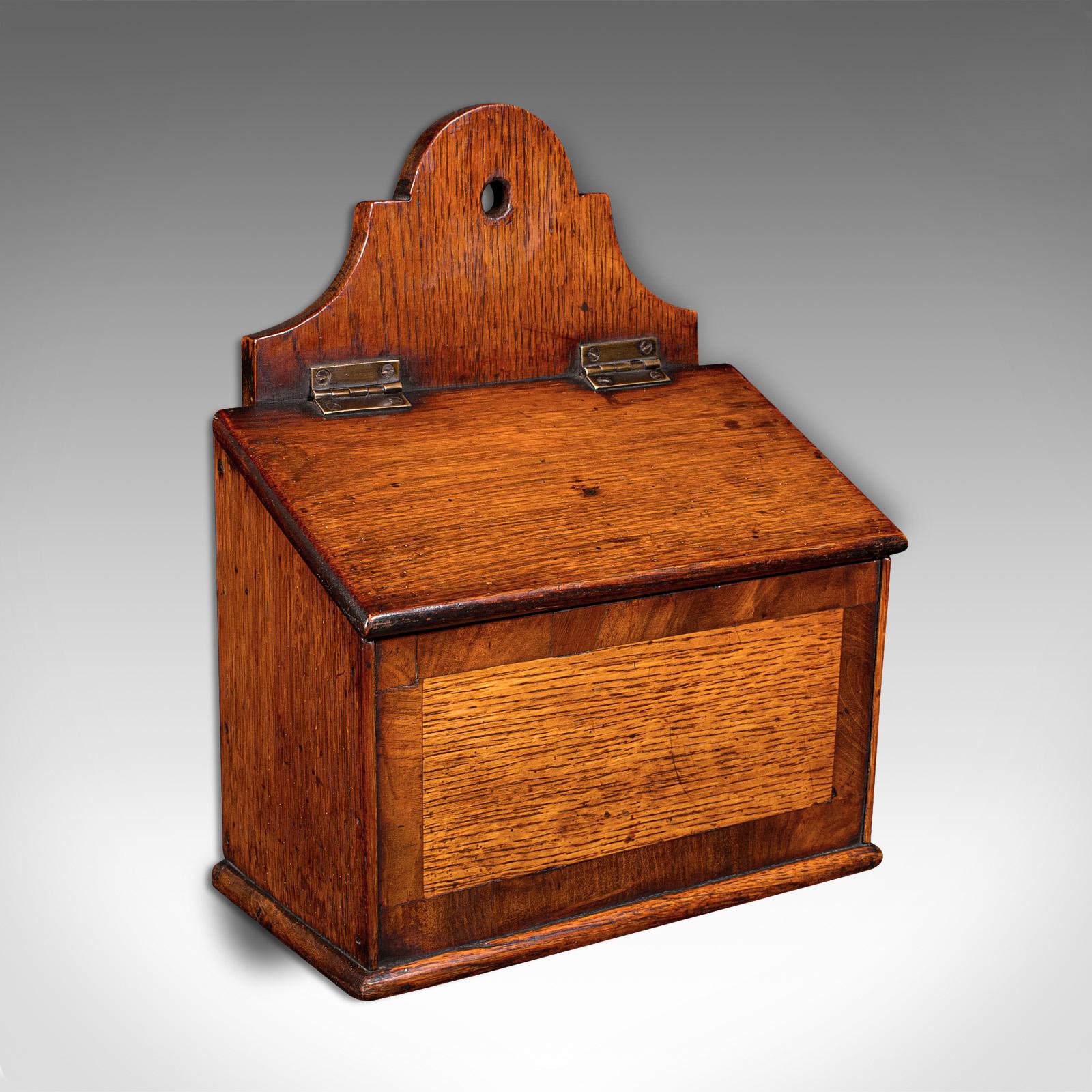 Antique Glove Box, English, Oak, Keepsake, Reception Key Case, Georgian, C.1800 For Sale 3