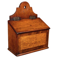 Used Glove Box, English, Oak, Keepsake, Reception Key Case, Georgian, C.1800