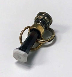 Antique Gold Agate Bloodstone Fob, circa 1840