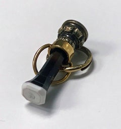 Antique Gold Agate Bloodstone Fob, circa 1840