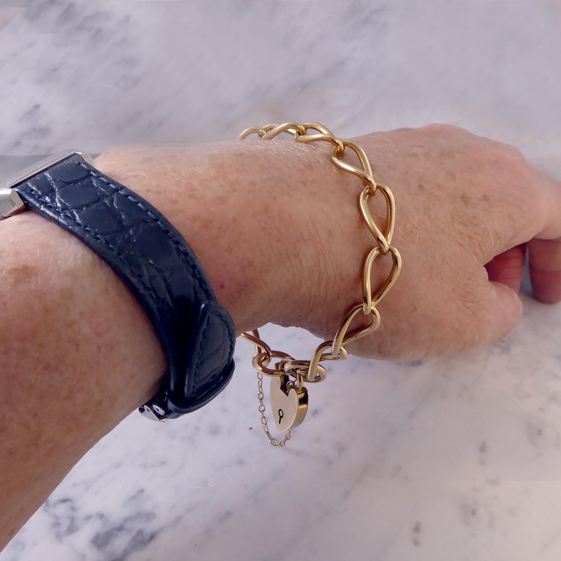 gold albert chain bracelet