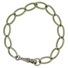 Antique Gold Albert Bracelet with Swivel Clip Catch, circa 1900s
