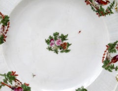 Antique Gold Anchor English Chelsea Porcelain Cabinet Plate Ornithological Bird