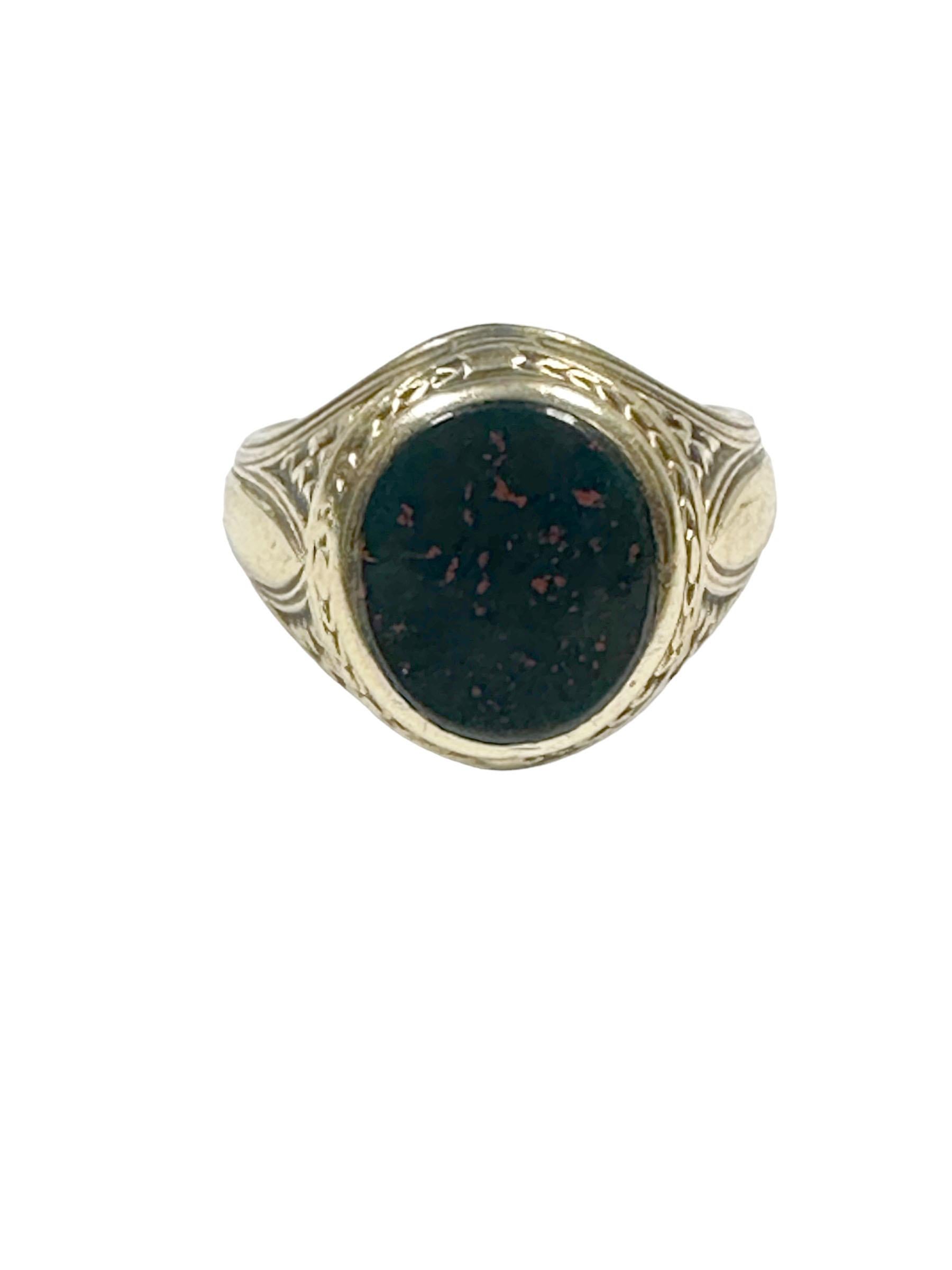 blood stone ring