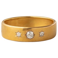 Antiker Armreif aus Gold und Diamanten