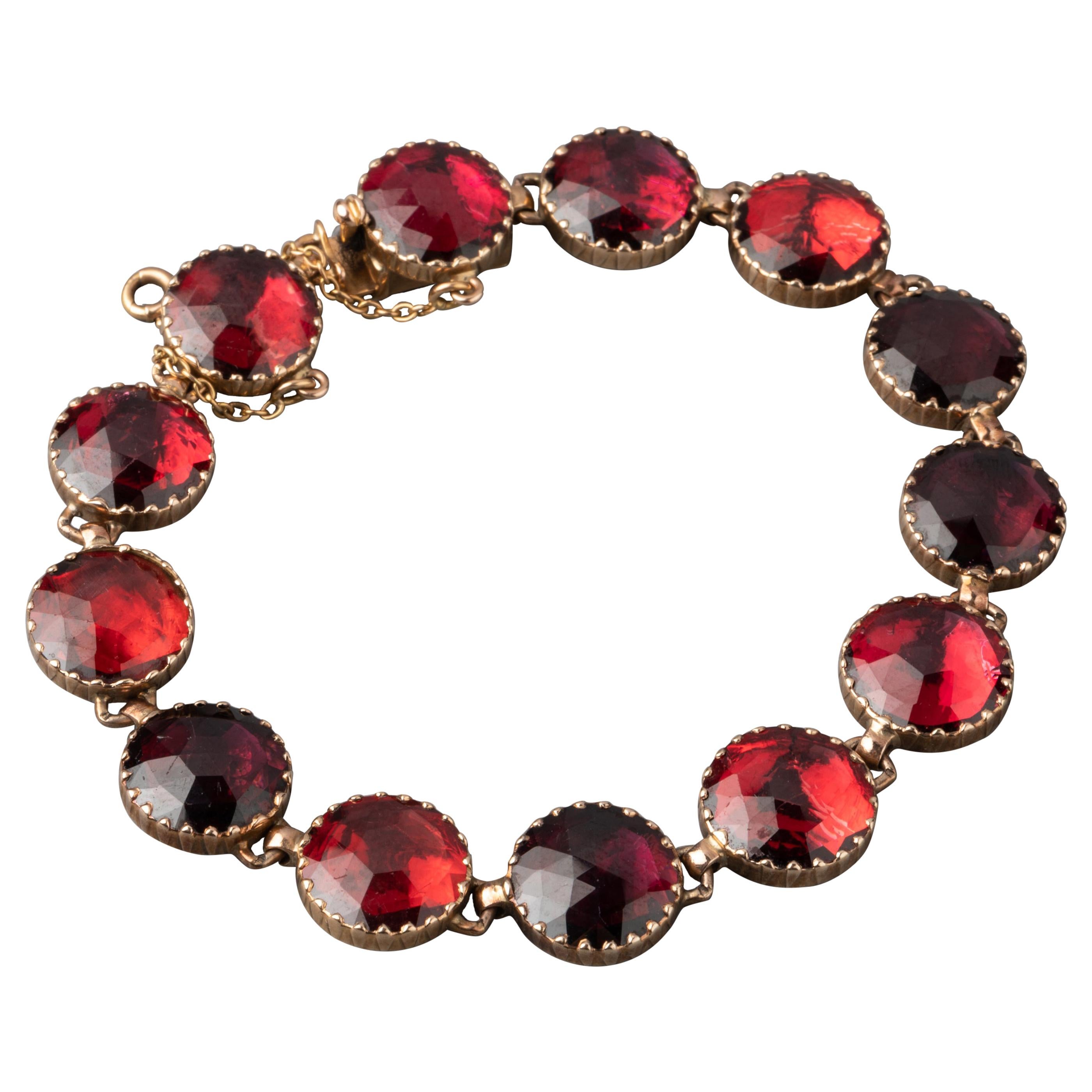Antique Gold and Garnets "Perpignan
s" Bracelet