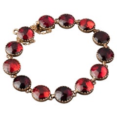 Antique Gold and Garnets "Perpignan's" Bracelet