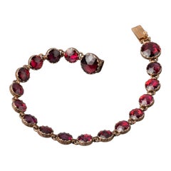 Antique Gold and Garnets "Perpignan's" Bracelet
