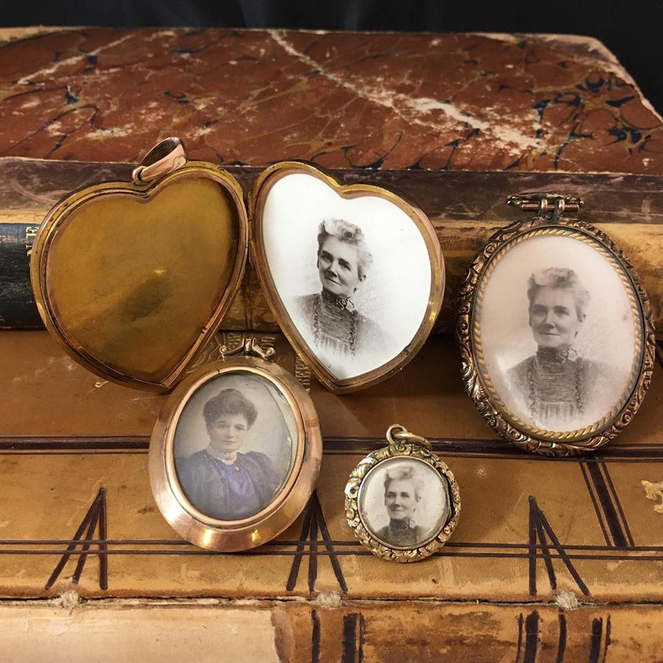 A collector's opportunity to own a selection of lockets which all appear to have come from the same family.  Although they would be perfect if kept together, we do understand that some people might not like all of the lockets and so we would be