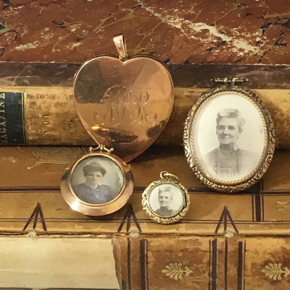 Edwardian Antique Gold and Pinchbeck Locket Collection