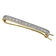 Antique Gold and Platinum Barrette