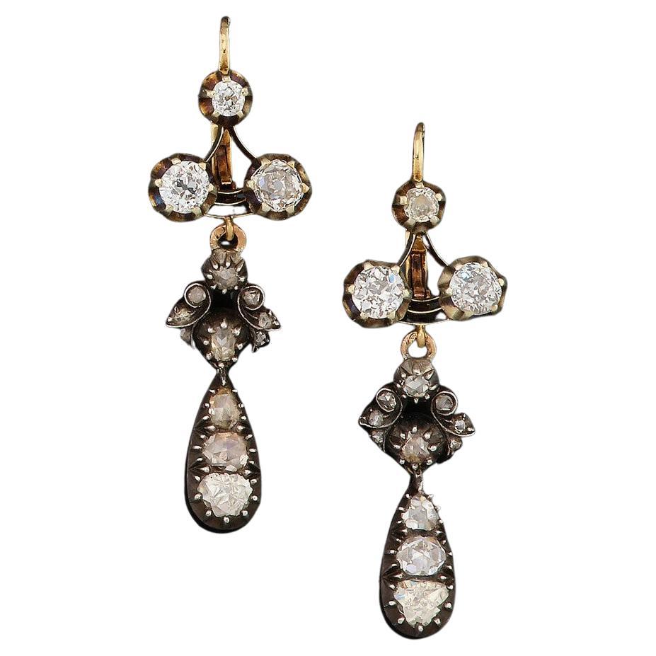 Codognato Gold and Silver Memento Mori Skull Earrings at 1stDibs