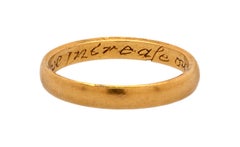 Antique English Gold Band 'Posey' Ring