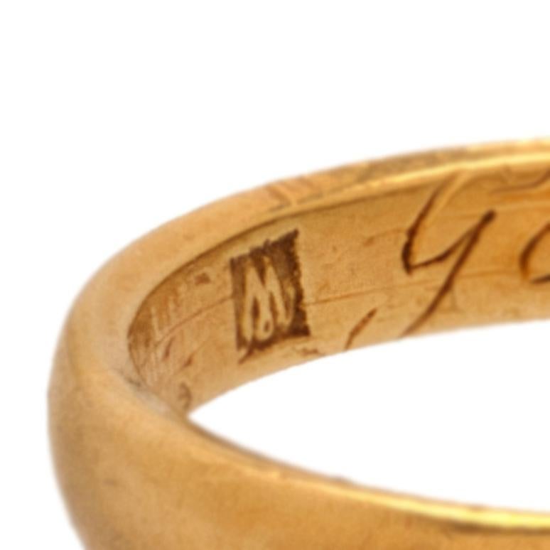 Antiker englischer Goldbandring „Posey“ aus Gold für Damen oder Herren im Angebot