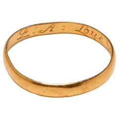 Antique English Gold Band 'Posey' Ring