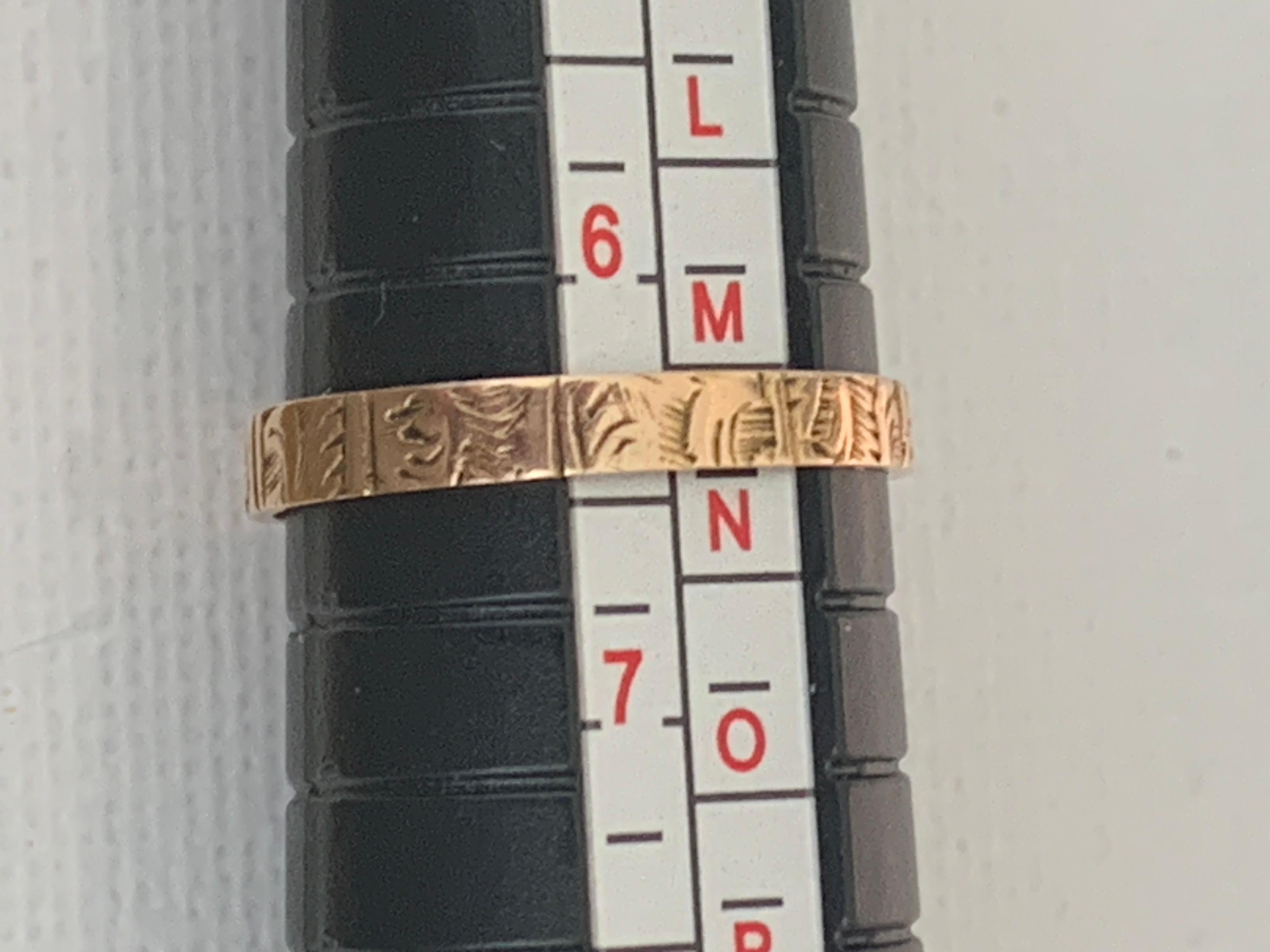 Anillo de oro antiguo Circa 1880s en venta 7