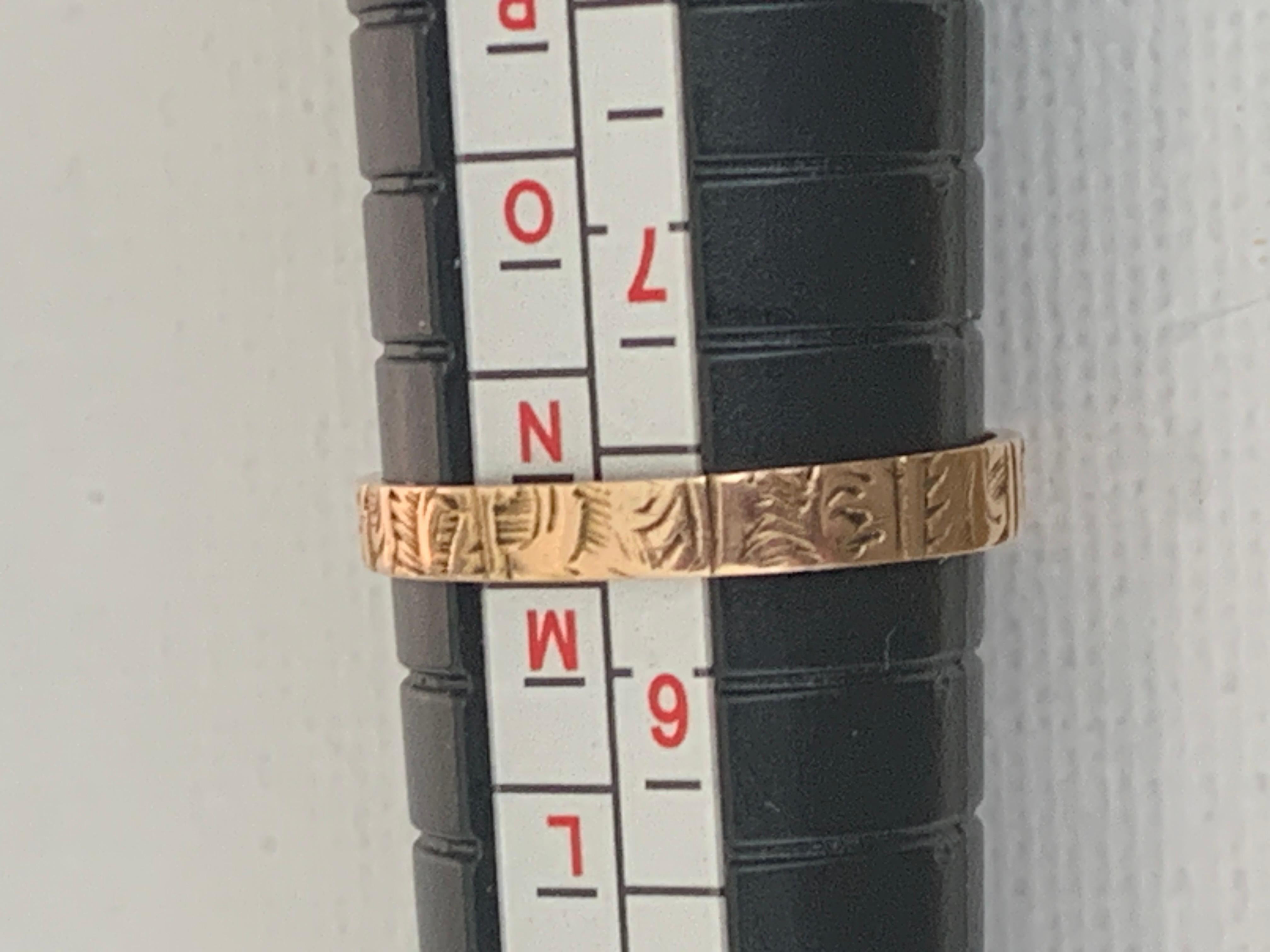 Anello a fascia d'oro antico, circa 1880 in vendita 7