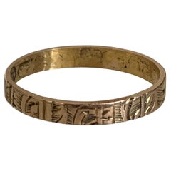 Antique Gold Band Ring Circa 1880s