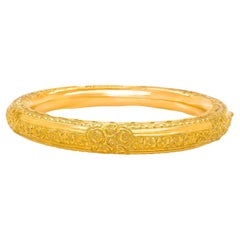 Antique Gold Bangle Bracelet