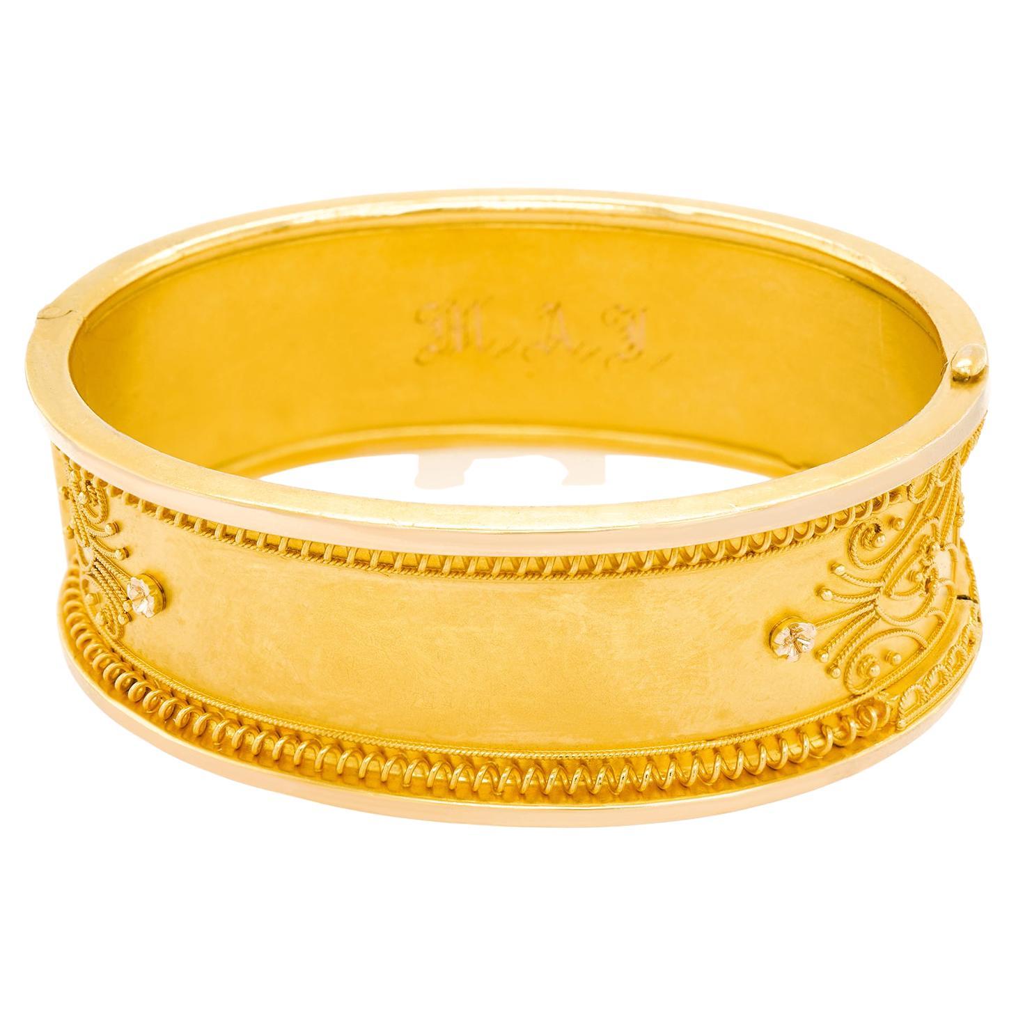 Hyper-Modern Yellow Gold Bangle For Sale at 1stDibs | hyper modern, modern gold  bangles, hypermodern chic